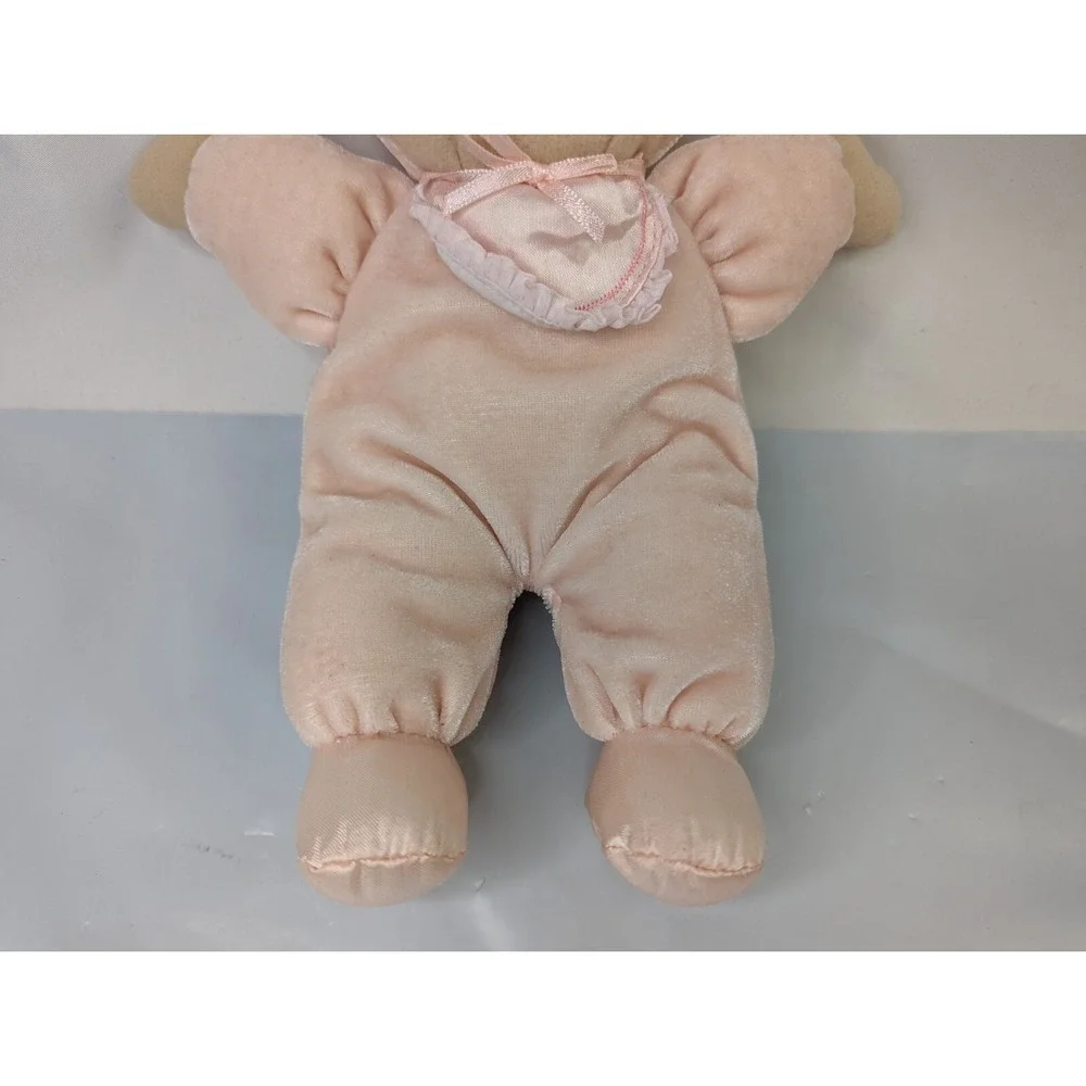 Dakin‎ Pink Baby Doll Plush 10 Inch Applause Brown Hair Stuffed Toy